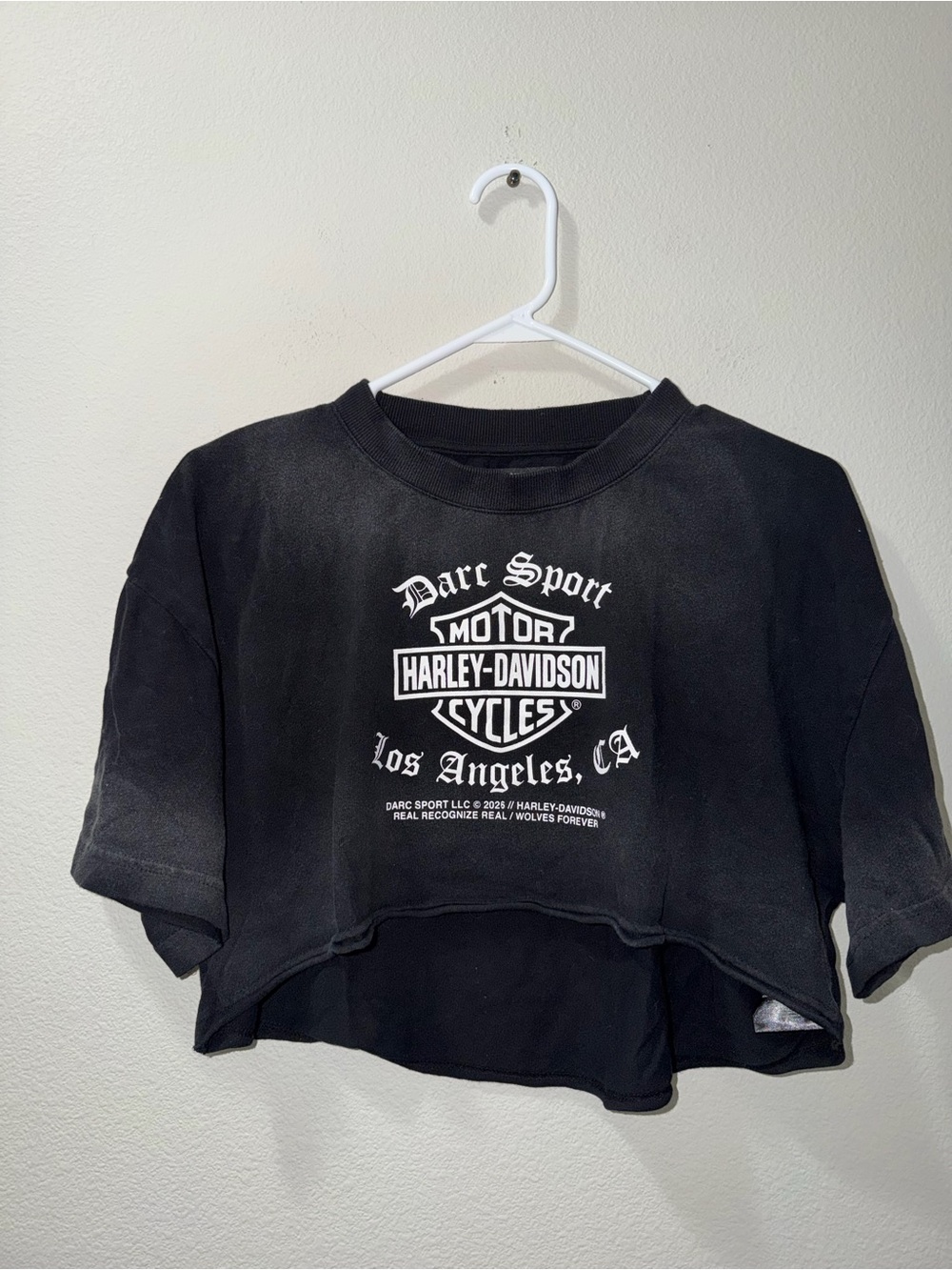 Harley-Davidson x Darc Sport Cropped Tee Shirt Wolves Forever Limited Edition S